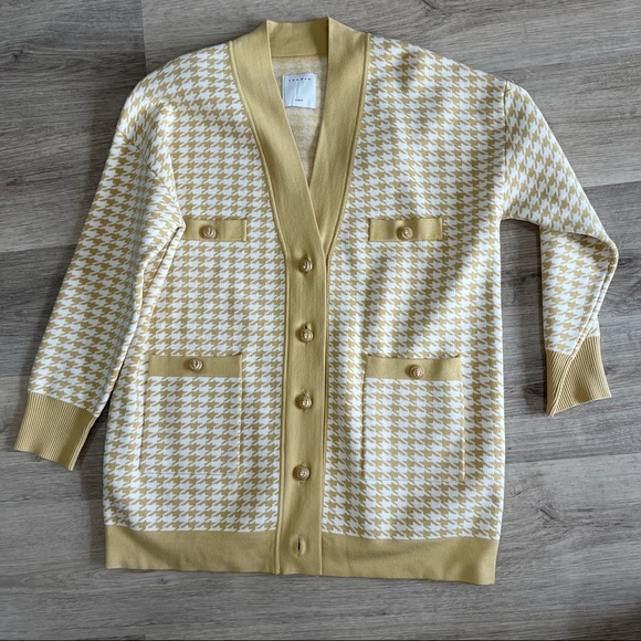 Sandro Dane Oversized Houndstooth Cardigan - Picture 5 of 7